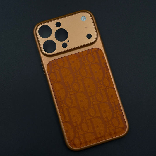 CD Leather Case with Hidden MagSafe and Camera Protection for iPhone 17 Series