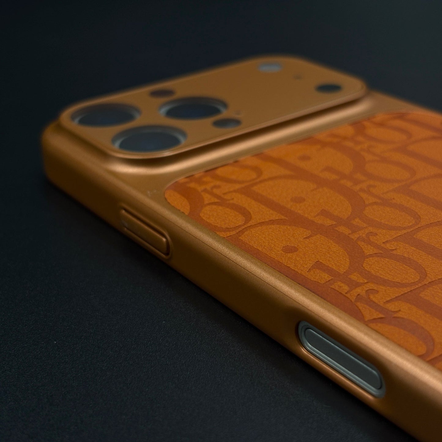 CD Leather Case with Hidden MagSafe and Camera Protection for iPhone 17 Series