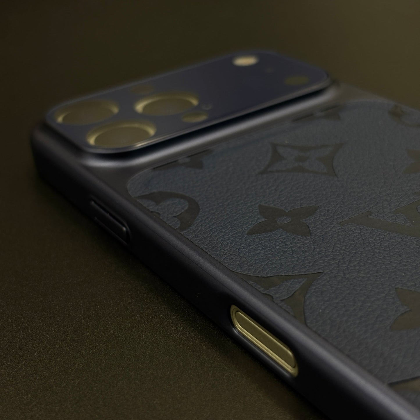 Luxury Fashion Brand Leather Converter Case with Hidden MagSafe and Camera Protection for iPhone