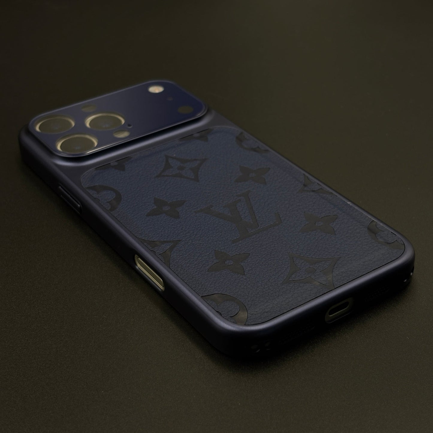 Luxury Fashion Brand Leather Case with Hidden MagSafe and Camera Protection for iPhone 17 Series