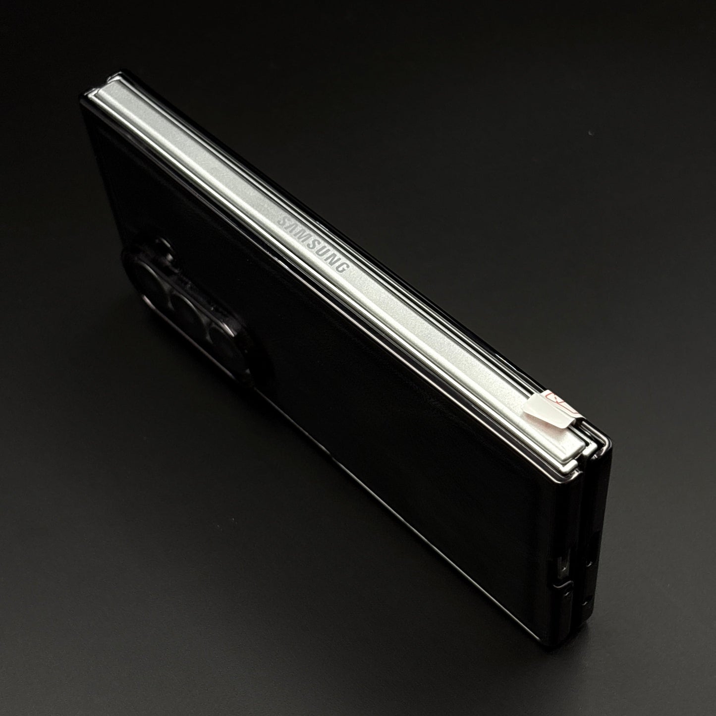 Leather Chrome Plated Case with Front Screen Protector for Samsung Galaxy Z Fold 4 | Luxury Protective Cover