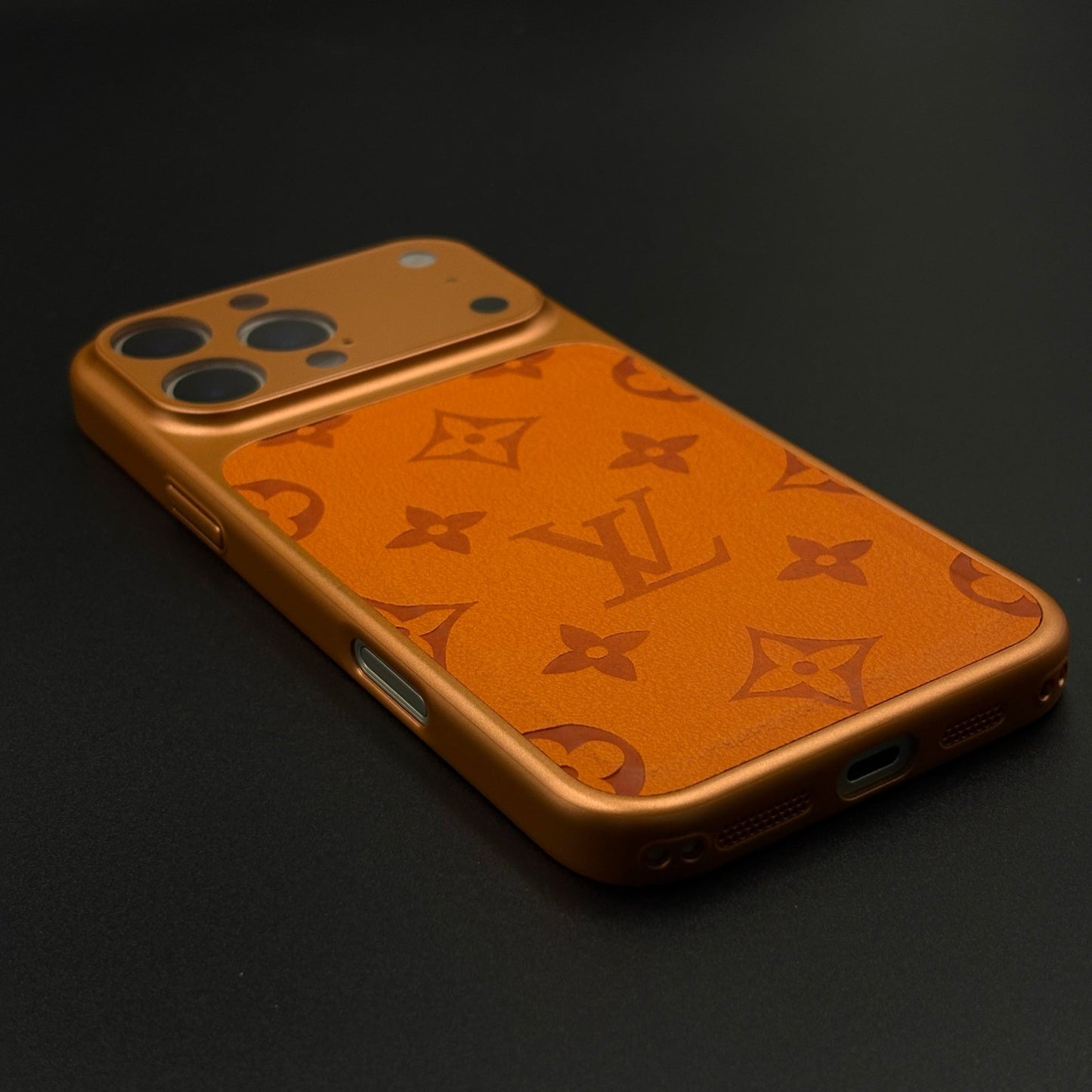 Luxury Fashion Brand Leather Case with Hidden MagSafe and Camera Protection for iPhone 17 Series