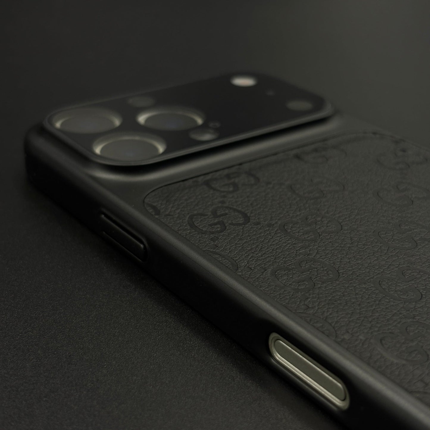GG Leather Converter Case with Hidden MagSafe and Camera Protection for iPhone