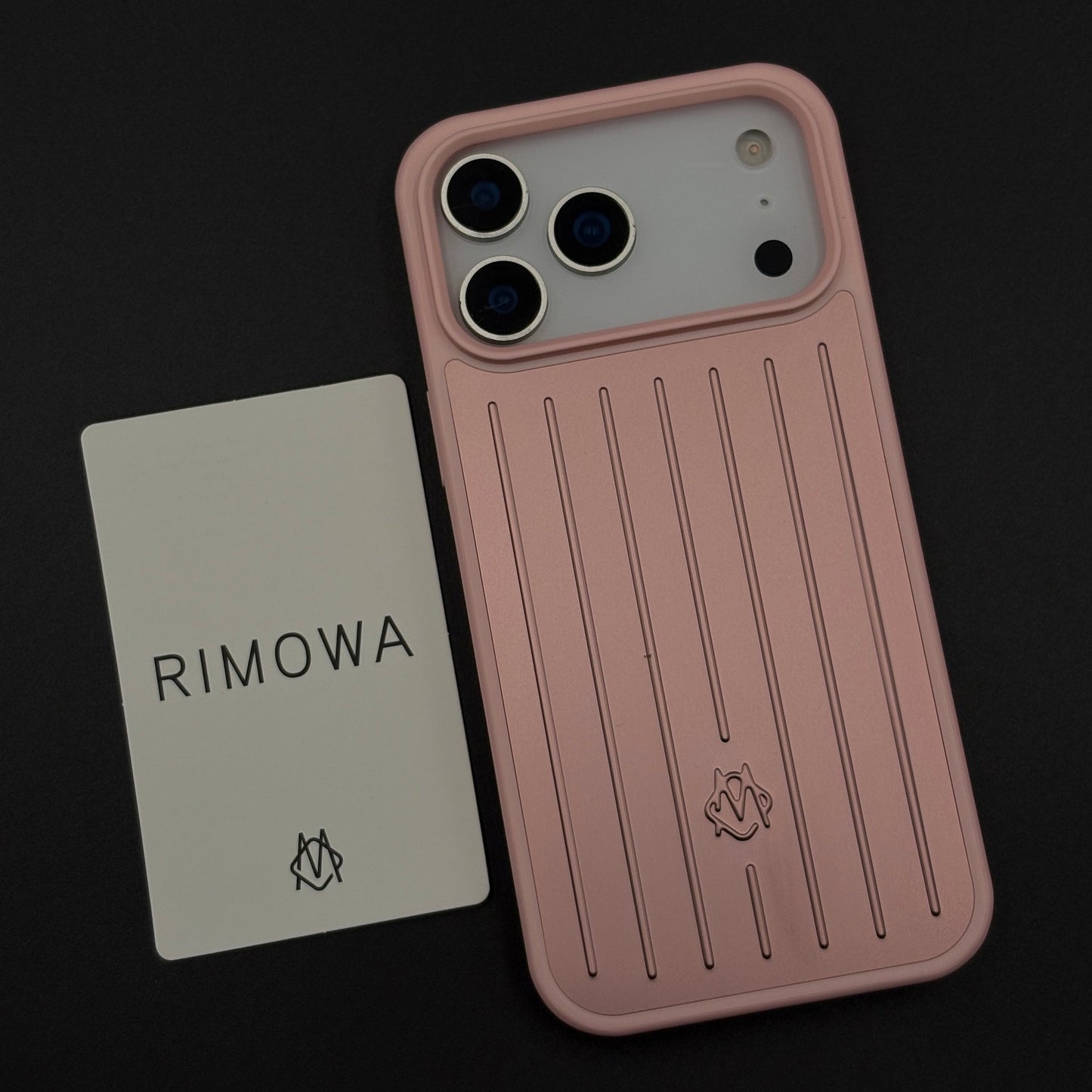 Luxury Luggage Brand RM Vertical Ribbed Hidden MagSafe OG Case for iPhone 17 Series