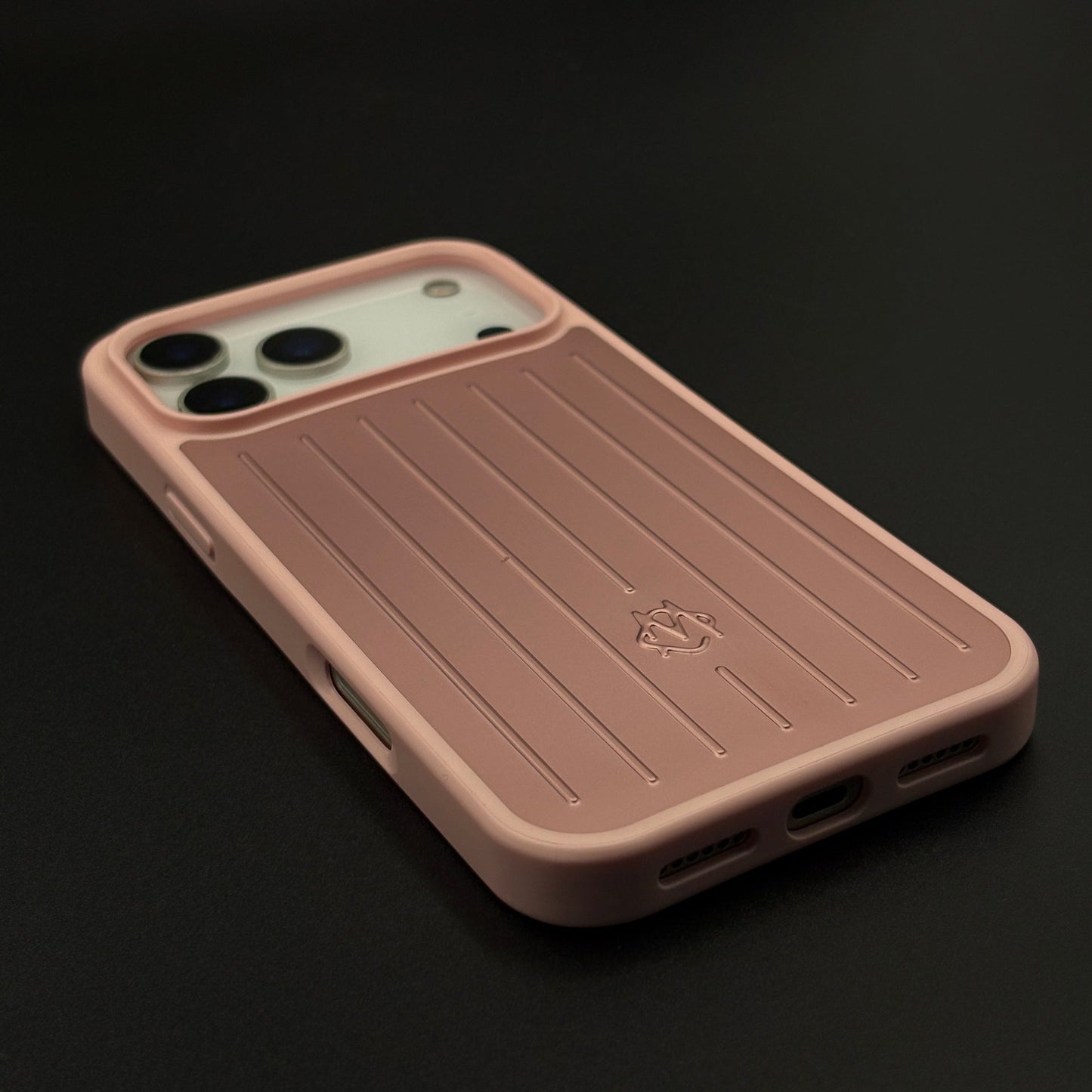 Luxury Luggage Brand RM Vertical Ribbed Hidden MagSafe OG Case for iPhone 17 Series