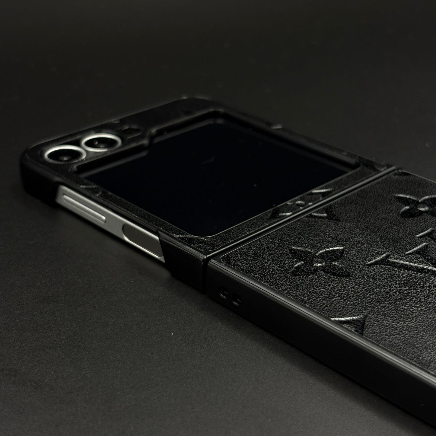 Embossed Feel Leather Designer Case for Samsung Galaxy Z Flip 6 | Ultra-Luxe Brand Edition