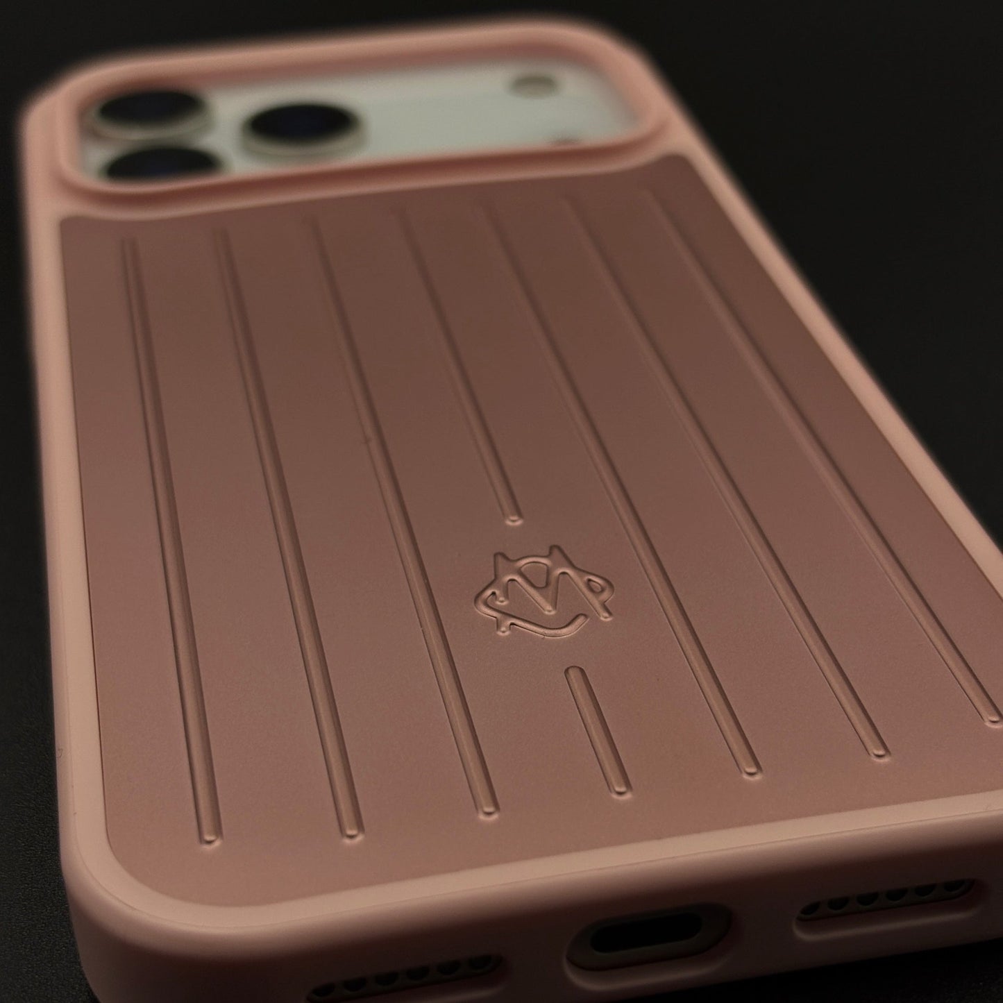 Luxury Luggage Brand RM Vertical Ribbed Hidden MagSafe OG Case for iPhone 17 Series