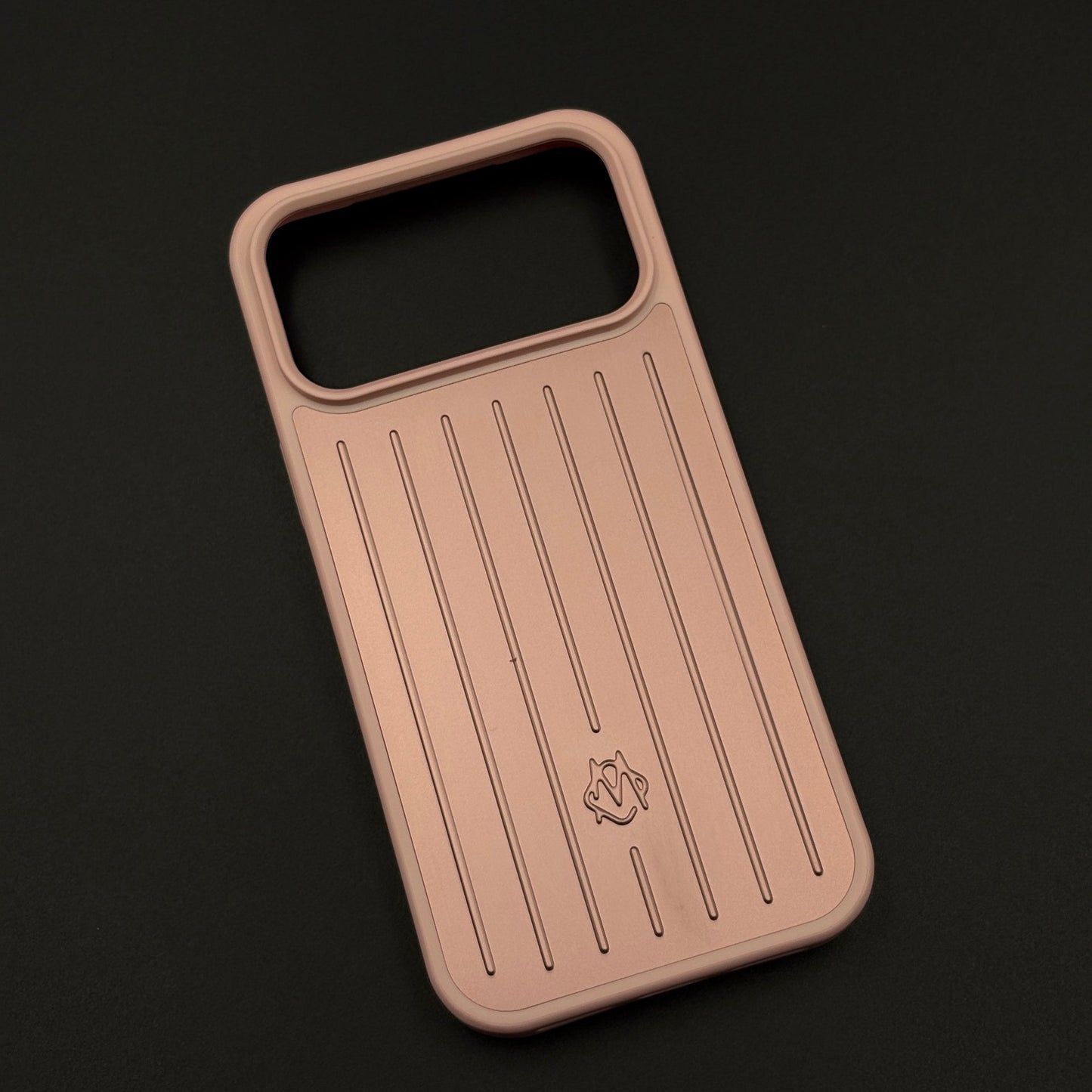 Luxury Luggage Brand RM Vertical Ribbed Hidden MagSafe OG Case for iPhone 17 Series