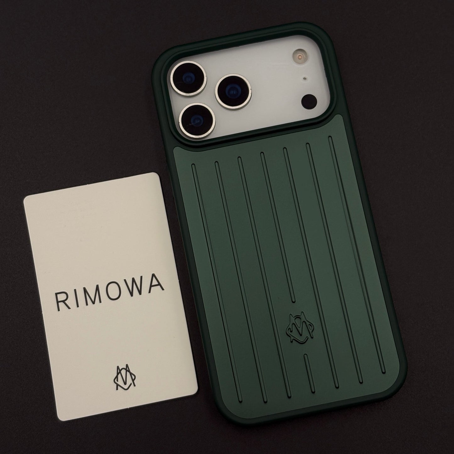Luxury Luggage Brand RM Vertical Ribbed Hidden MagSafe OG Case for iPhone 17 Series