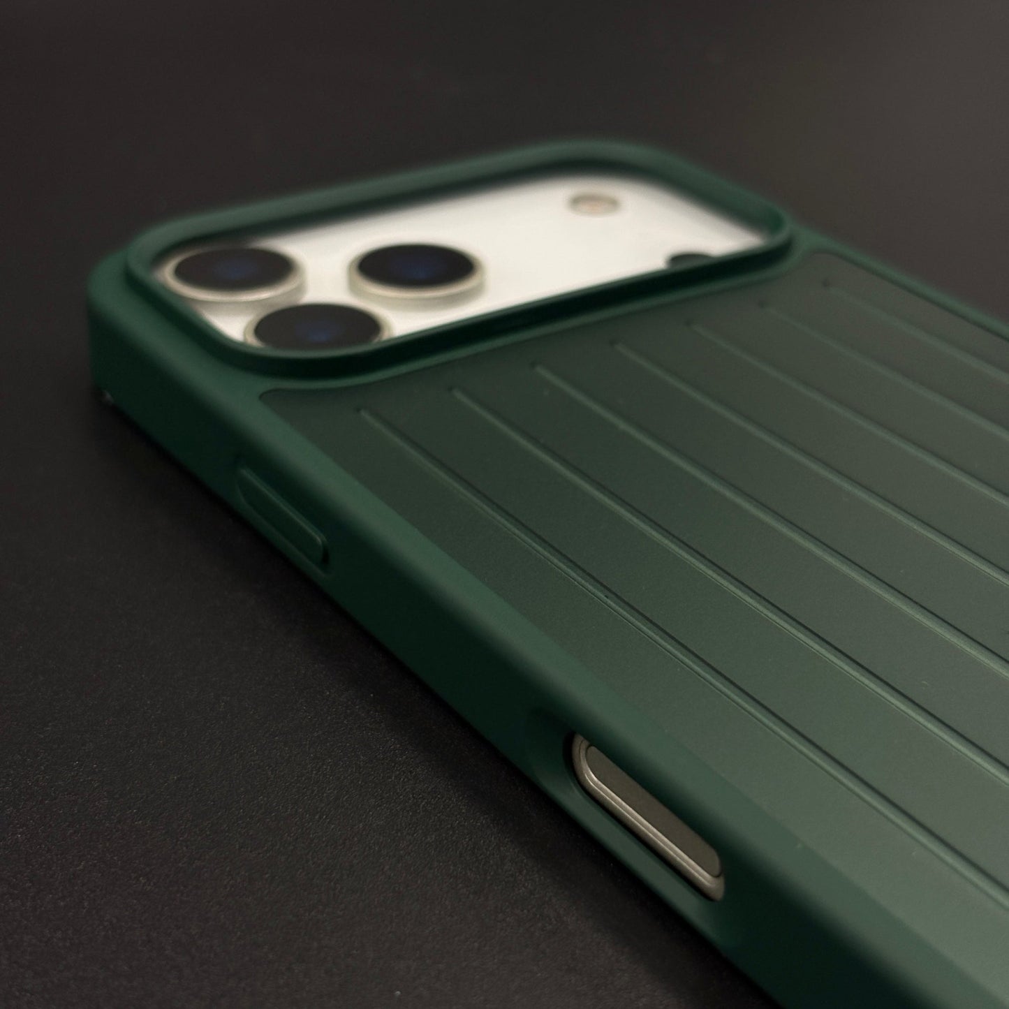 Luxury Luggage Brand RM Vertical Ribbed Hidden MagSafe OG Case for iPhone 17 Series