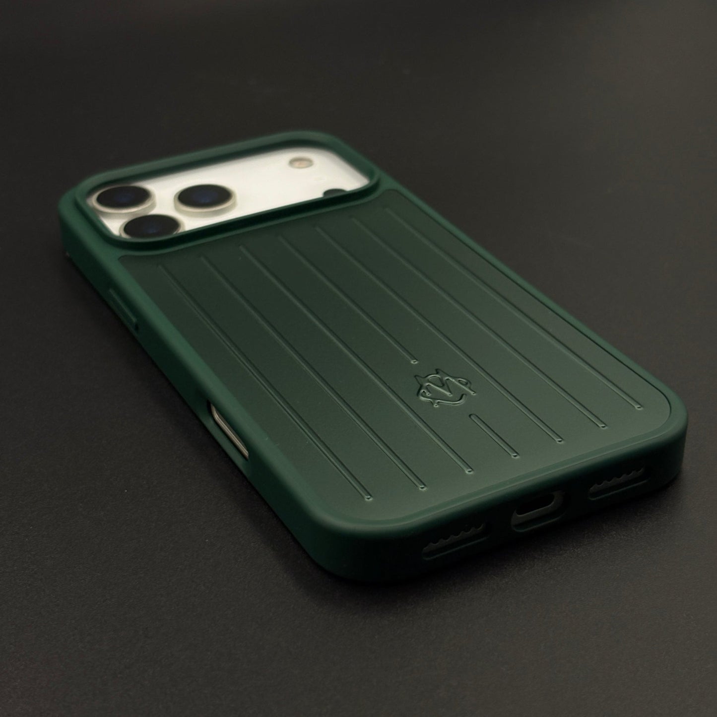 Luxury Luggage Brand RM Vertical Ribbed Hidden MagSafe OG Case for iPhone 17 Series