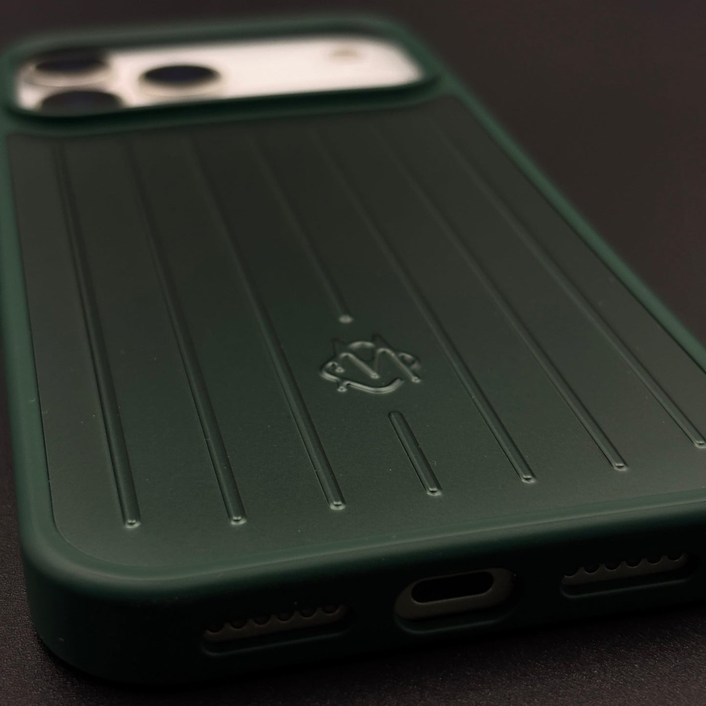 Luxury Luggage Brand RM Vertical Ribbed Hidden MagSafe OG Case for iPhone 17 Series