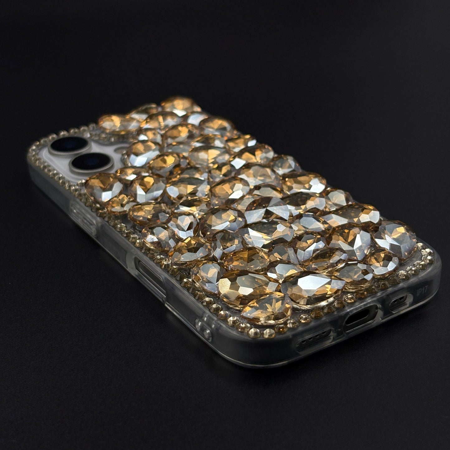 Gemstone Luxe Case for iPhone 17 with Crystal Embellishment and Elegant Sparkle