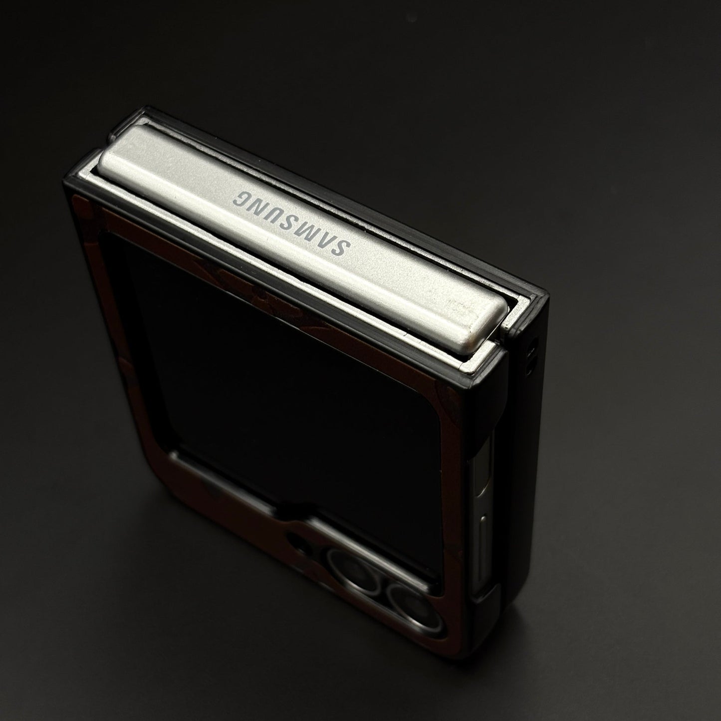 Embossed Feel Leather Designer Case for Samsung Galaxy Z Flip 6 | Ultra-Luxe Brand Edition