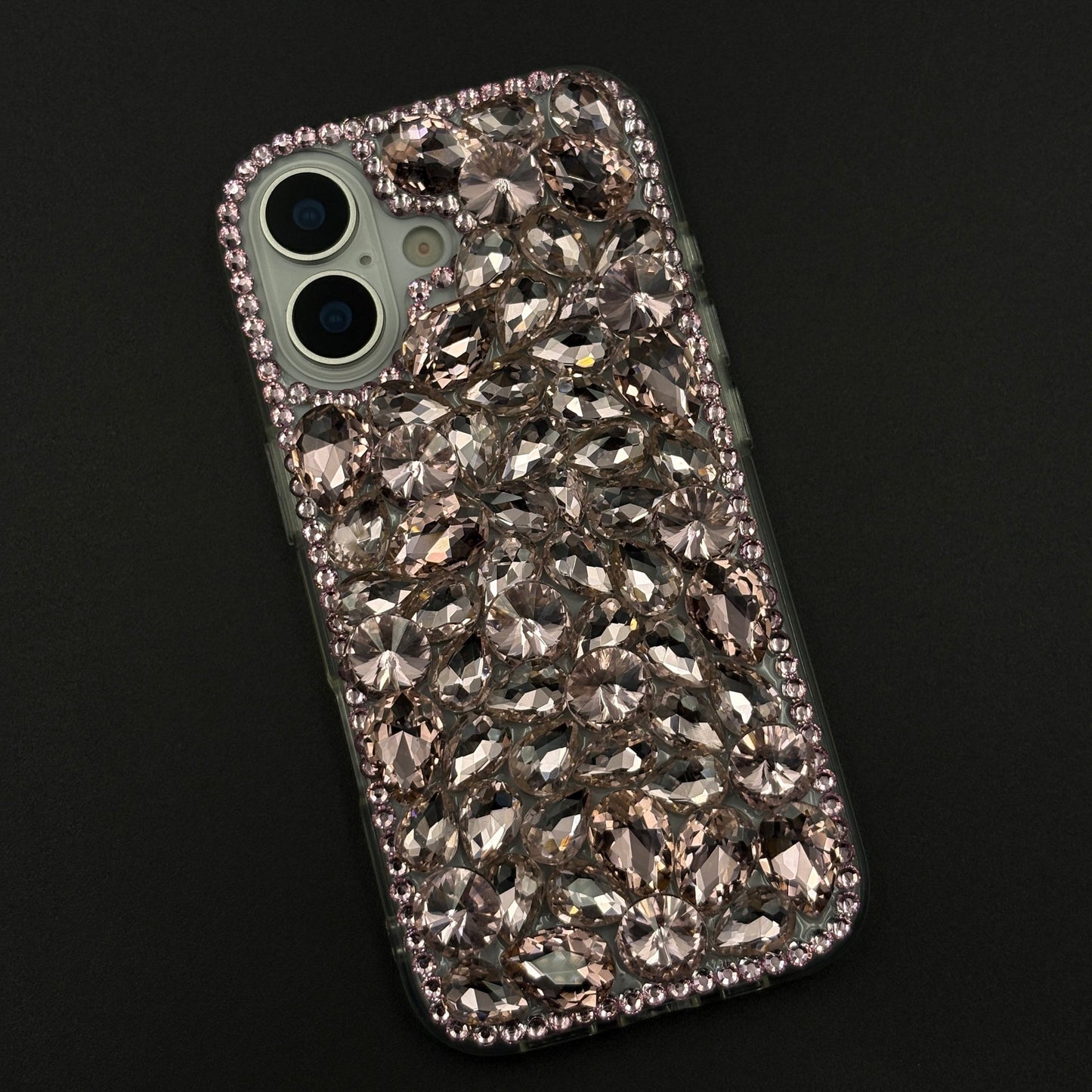 Gemstone Luxe Case for iPhone 17 with Crystal Embellishment and Elegant Sparkle