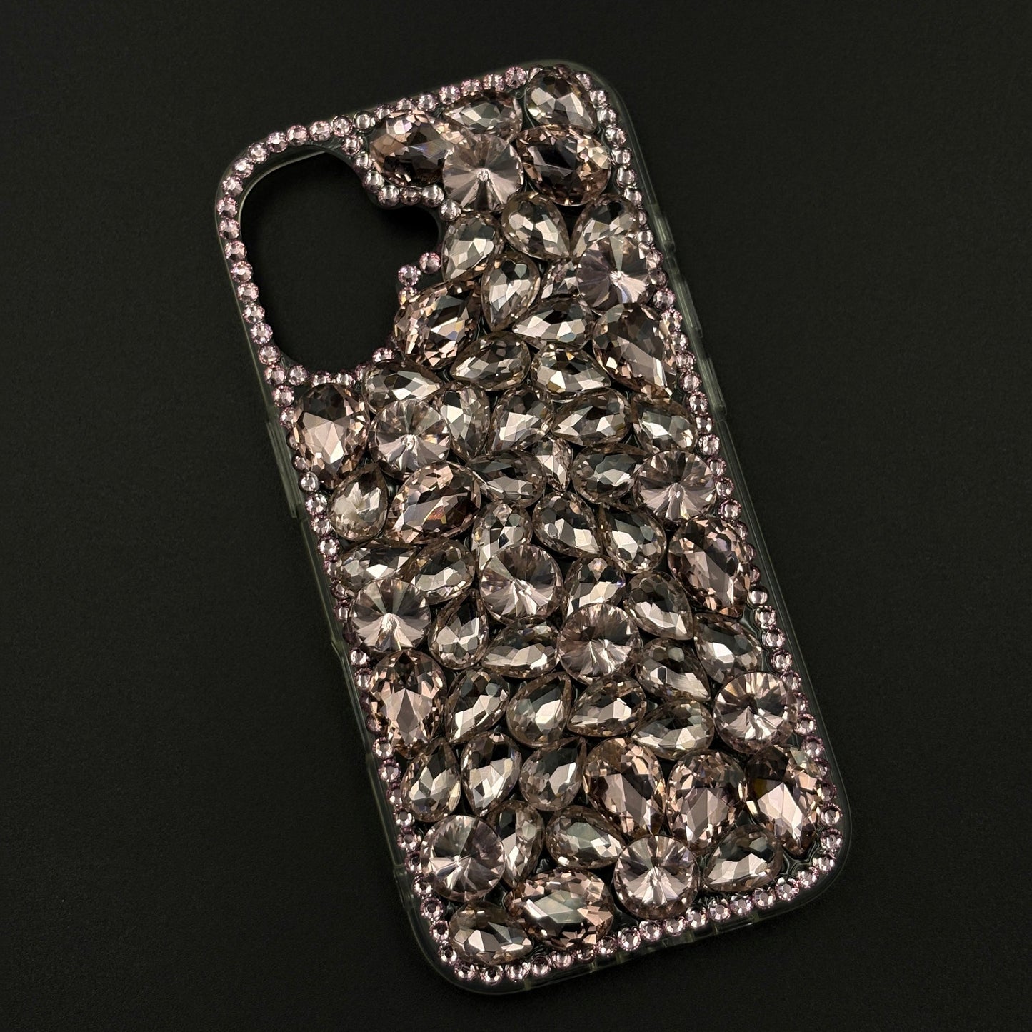 Gemstone Luxe Case for iPhone 17 with Crystal Embellishment and Elegant Sparkle