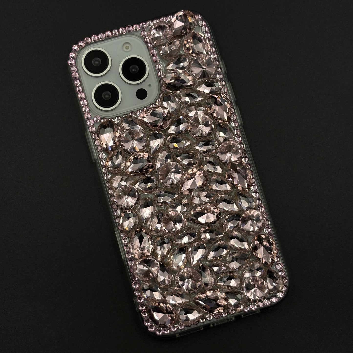 Gemstone Luxe Case for iPhone with Crystal Embellishment and Elegant Sparkle