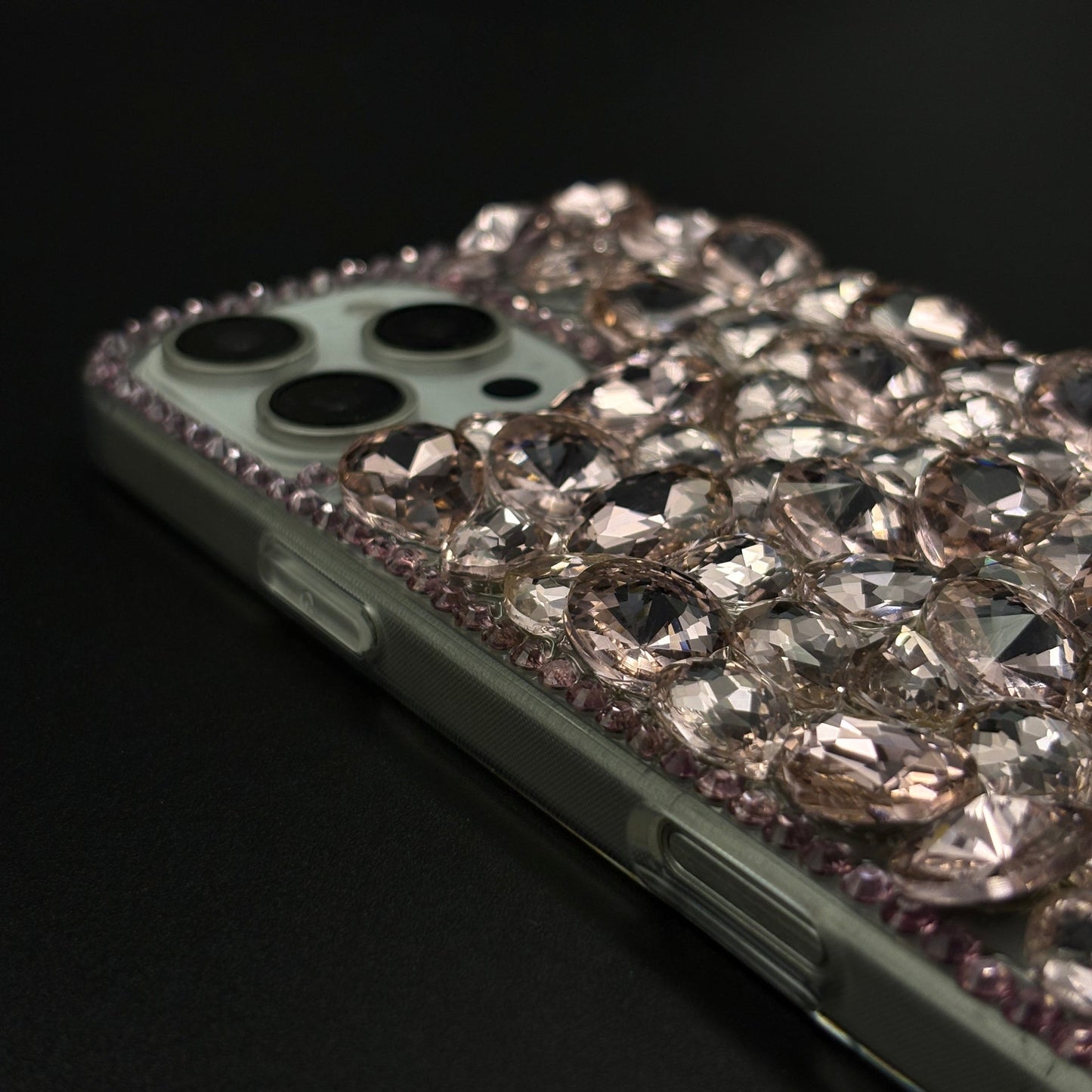 Gemstone Luxe Case for iPhone with Crystal Embellishment and Elegant Sparkle