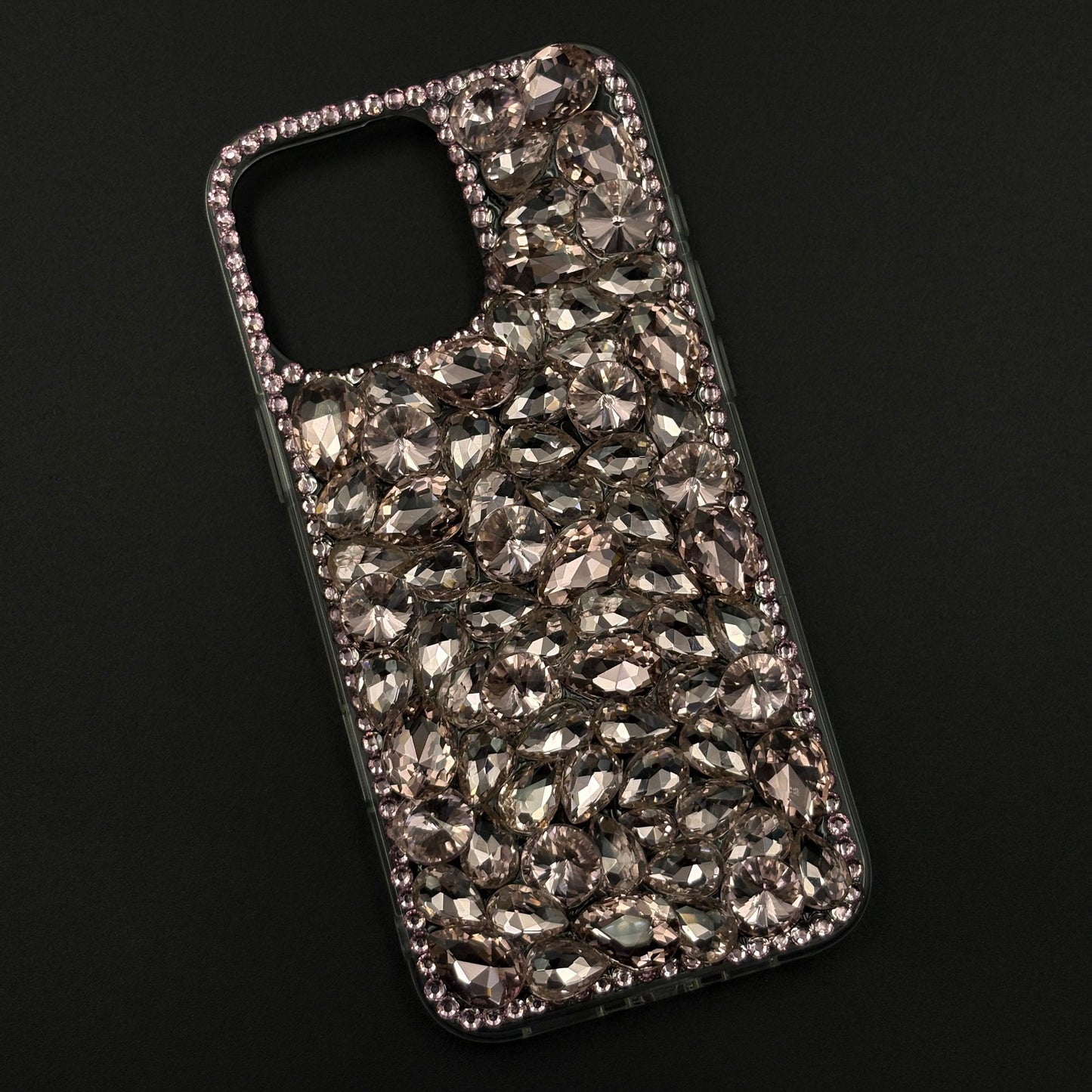 Gemstone Luxe Case for iPhone with Crystal Embellishment and Elegant Sparkle