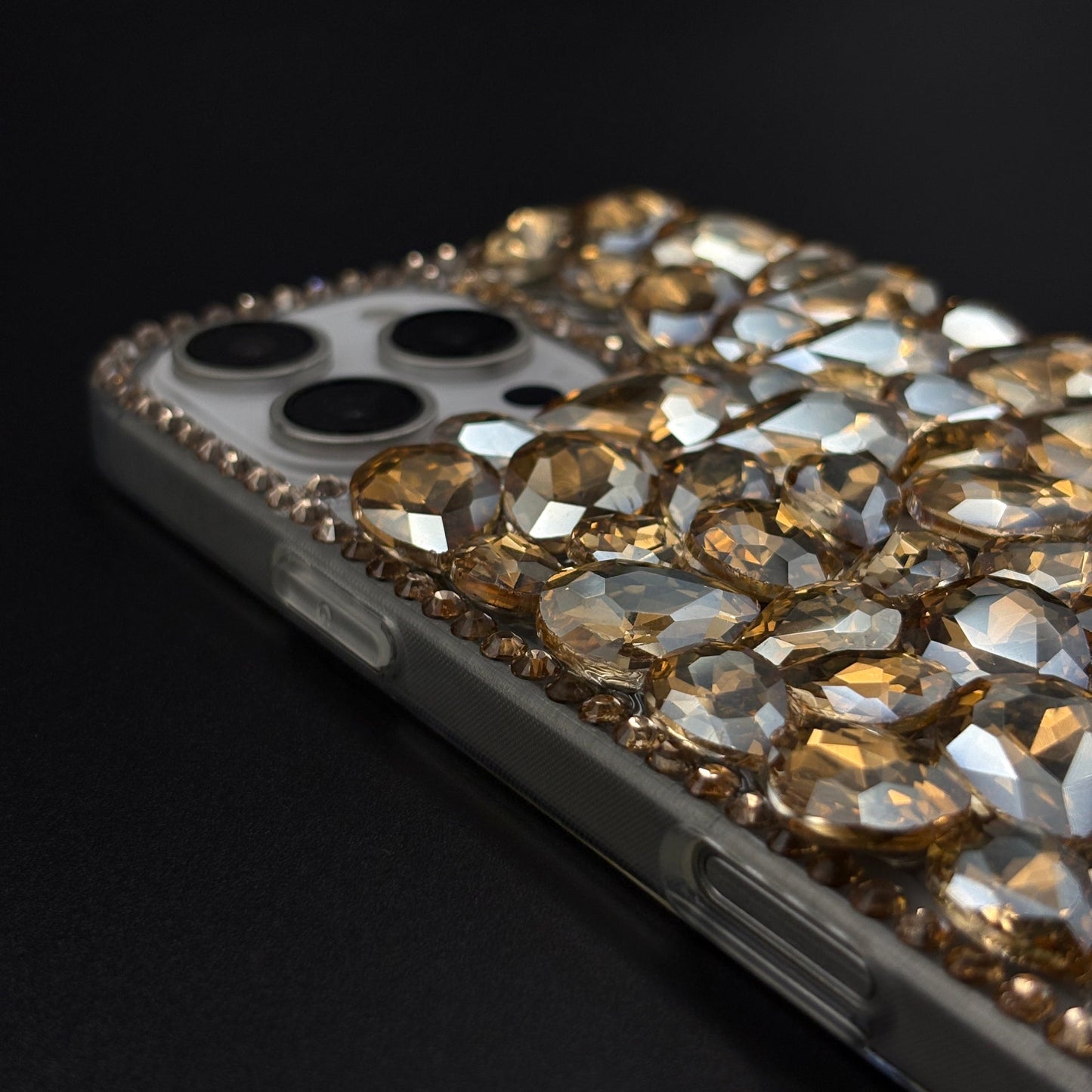 Gemstone Luxe Case for iPhone with Crystal Embellishment and Elegant Sparkle