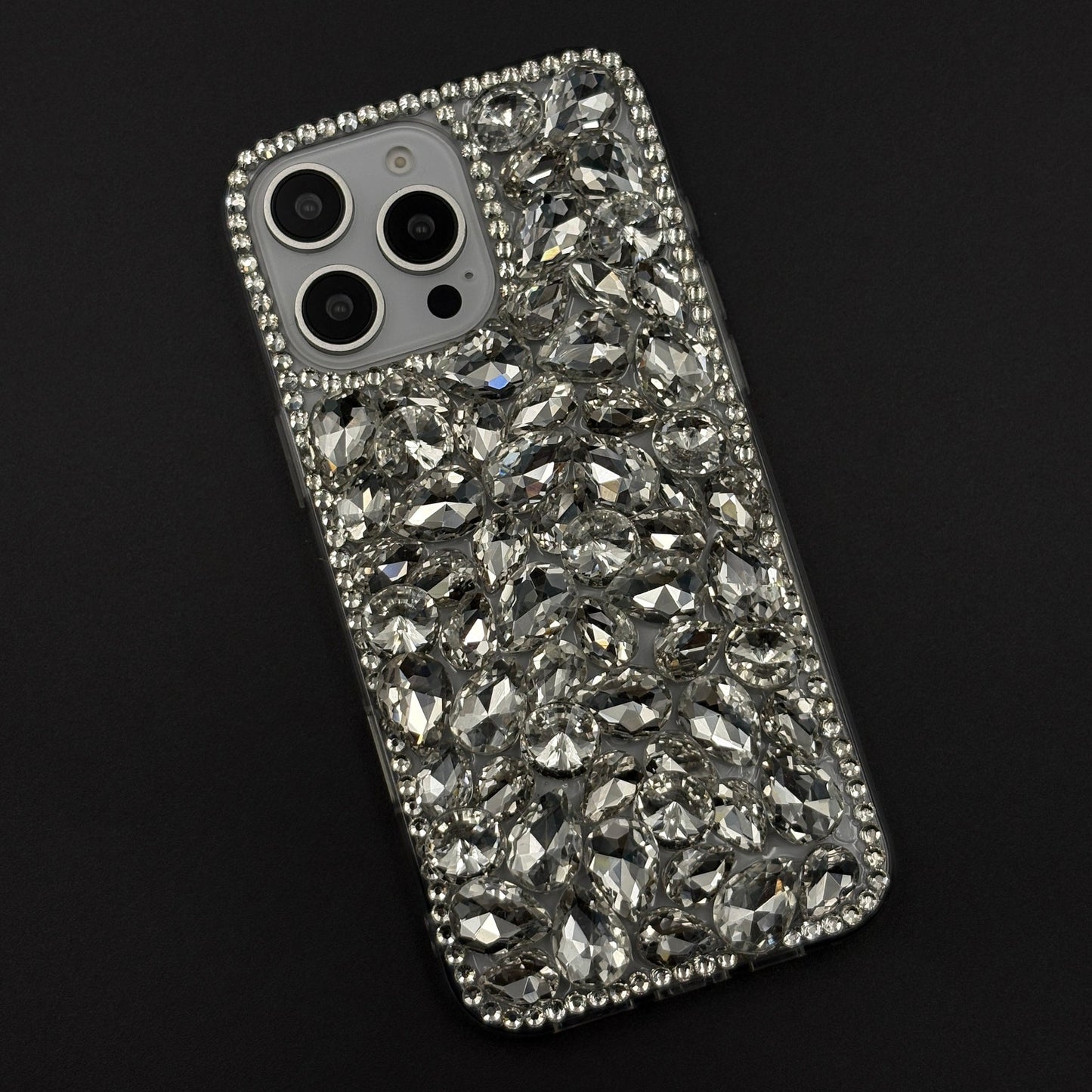 Gemstone Luxe Case for iPhone with Crystal Embellishment and Elegant Sparkle