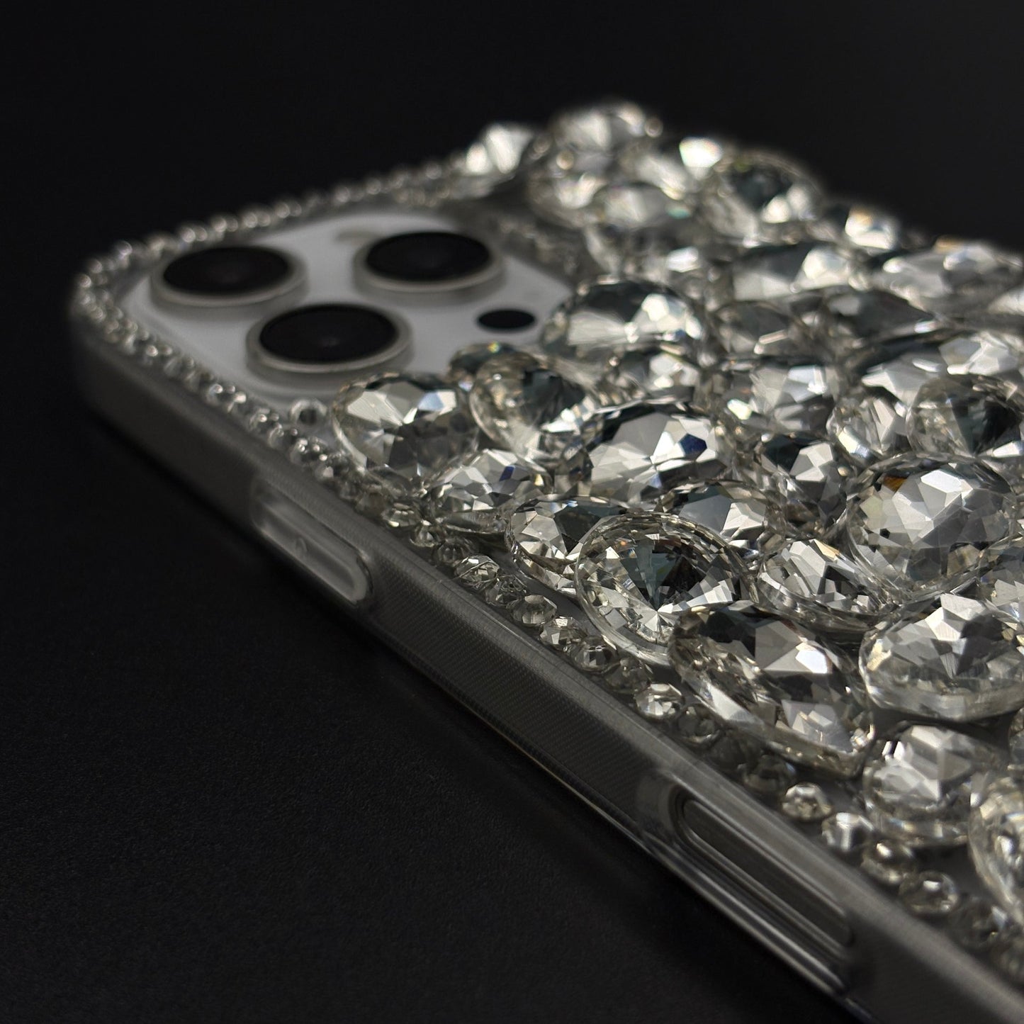Gemstone Luxe Case for iPhone with Crystal Embellishment and Elegant Sparkle