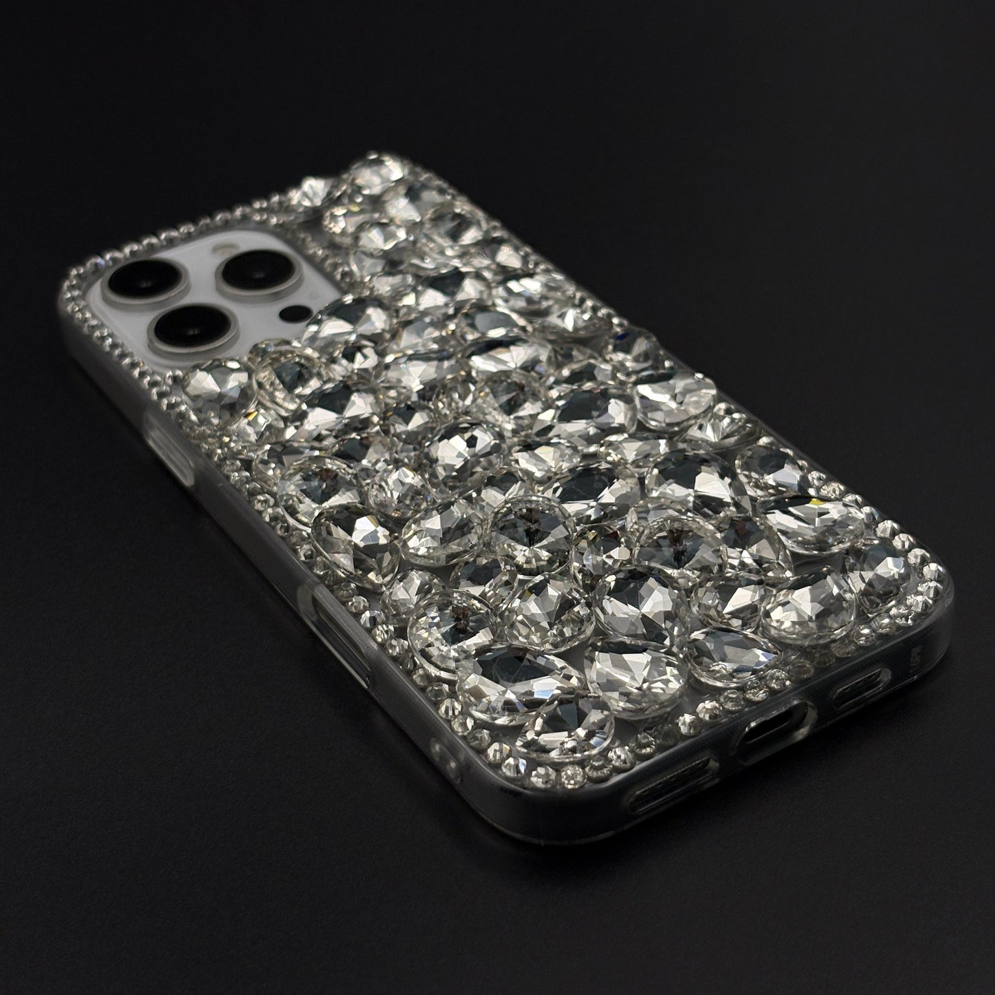 Gemstone Luxe Case for iPhone with Crystal Embellishment and Elegant Sparkle