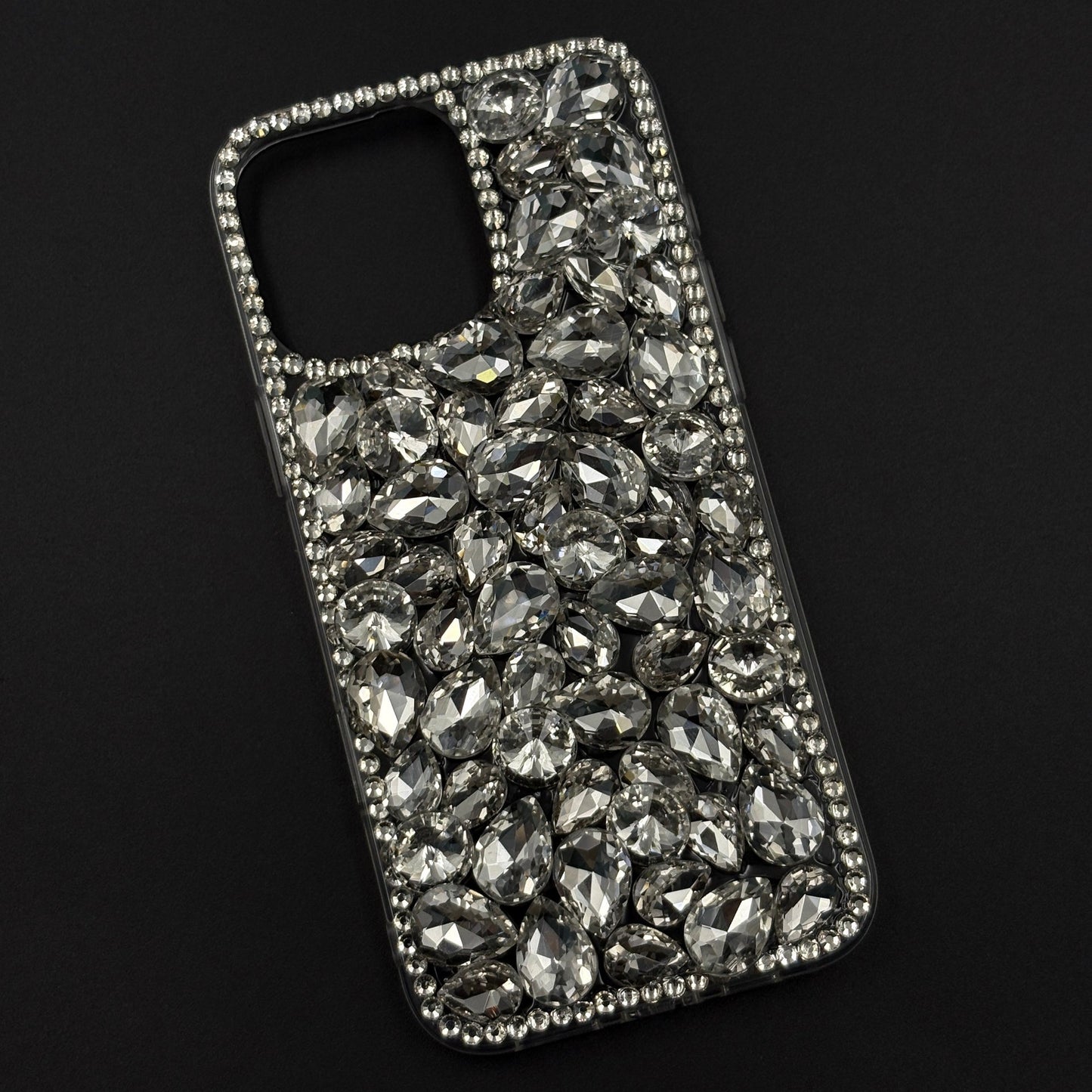 Gemstone Luxe Case for iPhone with Crystal Embellishment and Elegant Sparkle