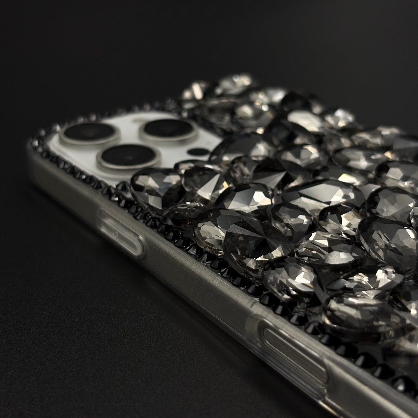 Gemstone Luxe Case for iPhone with Crystal Embellishment and Elegant Sparkle