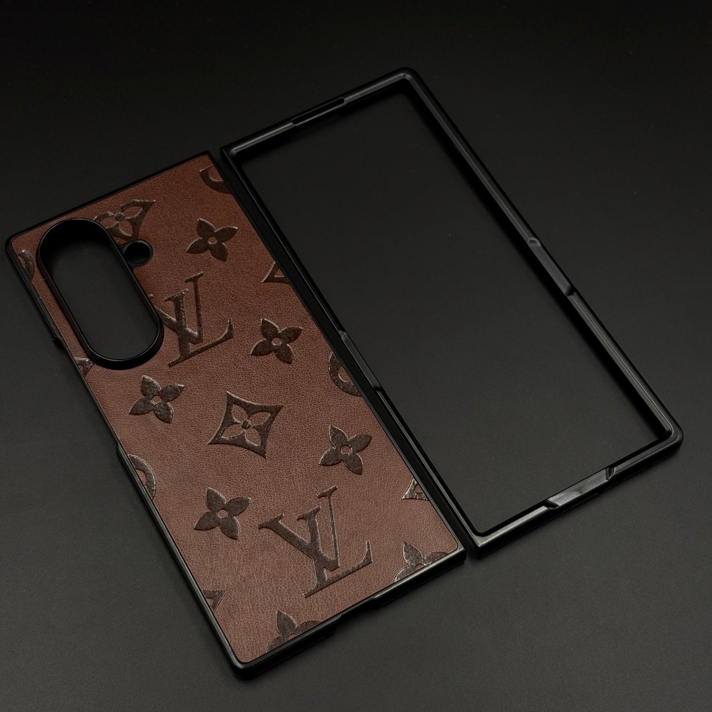 Embossed Feel Leather Designer Case for Samsung Galaxy Z Fold 6 | Ultra-Luxe Brand Edition