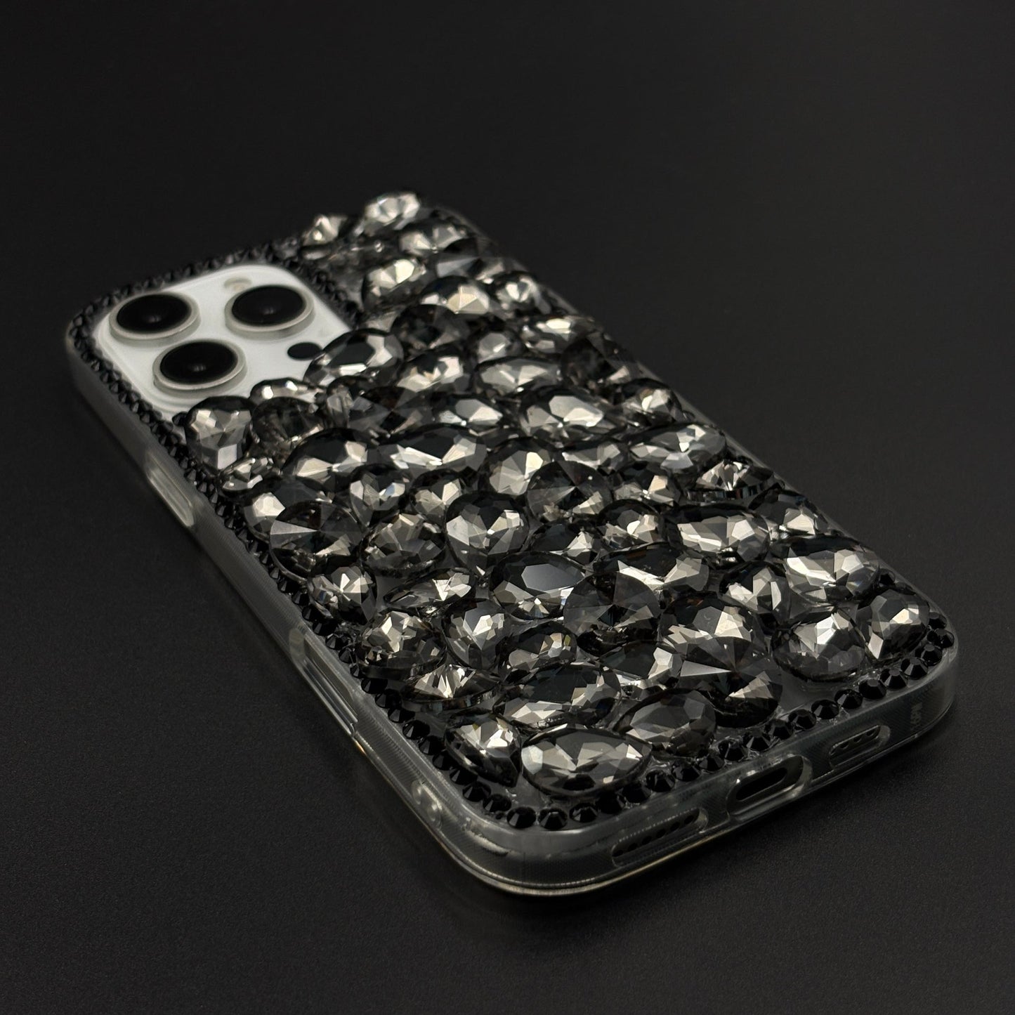 Gemstone Luxe Case for iPhone with Crystal Embellishment and Elegant Sparkle