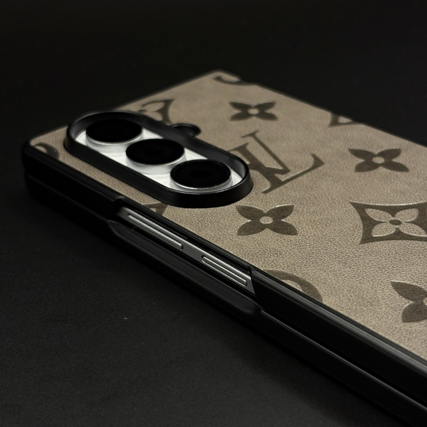 Embossed Feel Leather Designer Case for Samsung Galaxy Z Fold 6 | Ultra-Luxe Brand Edition