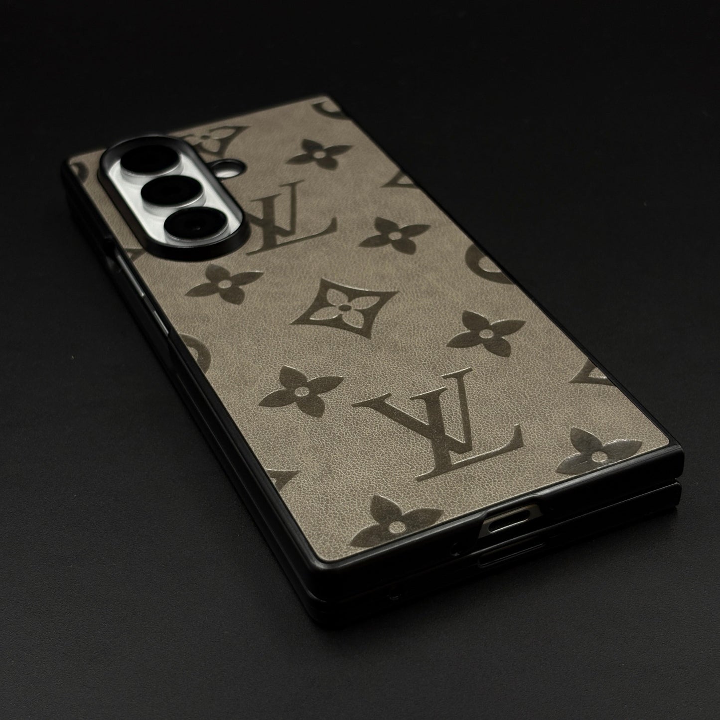 Embossed Feel Leather Designer Case for Samsung Galaxy Z Fold 6 | Ultra-Luxe Brand Edition