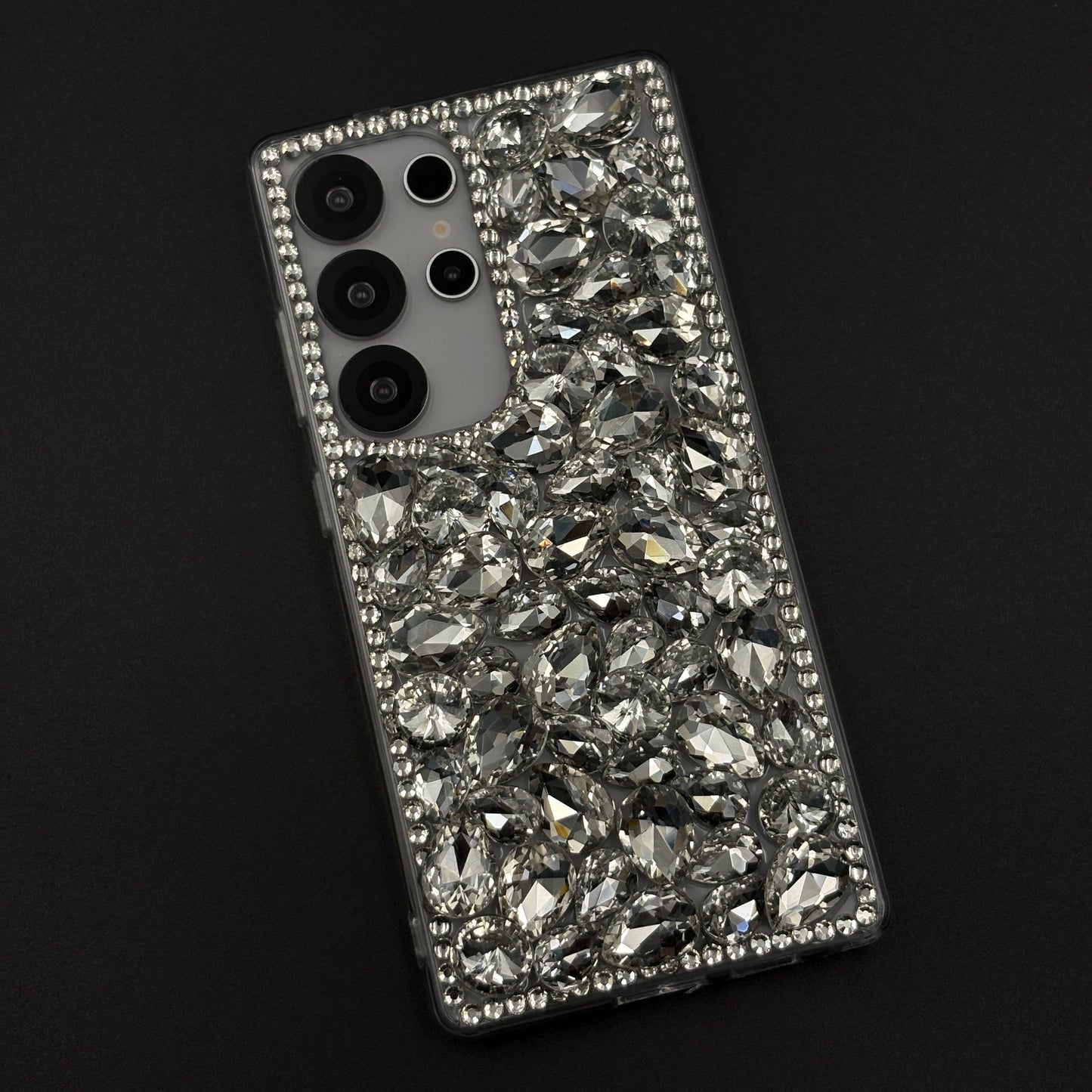 Gemstone Luxe Case for Samsung Galaxy S25 Ultra with Crystal Embellishment and Elegant Sparkle