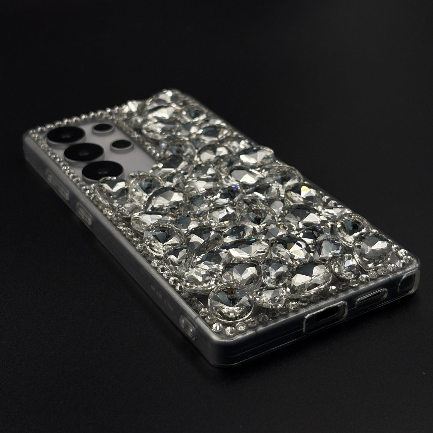 Gemstone Luxe Case for Samsung Galaxy S25 Ultra with Crystal Embellishment and Elegant Sparkle