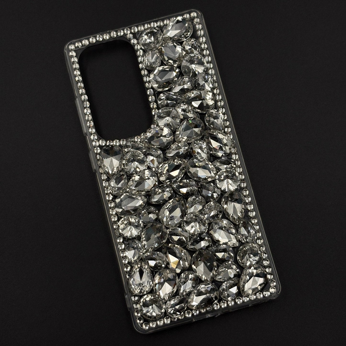 Gemstone Luxe Case for Samsung Galaxy S25 Ultra with Crystal Embellishment and Elegant Sparkle
