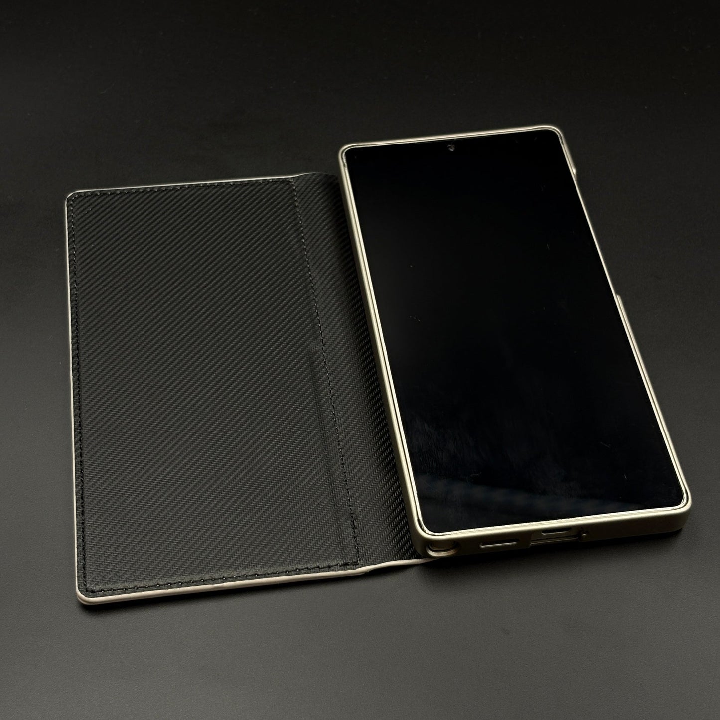 Flip Leather Case with Cardholder Slot & Metal Kickstand for Samsung Galaxy S25 Ultra
