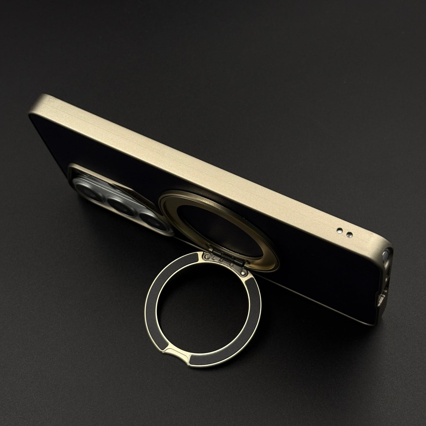 Leather Metal Rotating Stand MagSafe Case for Samsung Galaxy S26 Ultra
