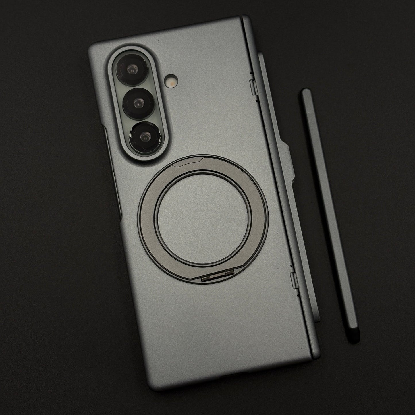 Matte Case with Hinge Protection with Pen and Front Screen Guard for Samsung Galaxy Z Fold 7