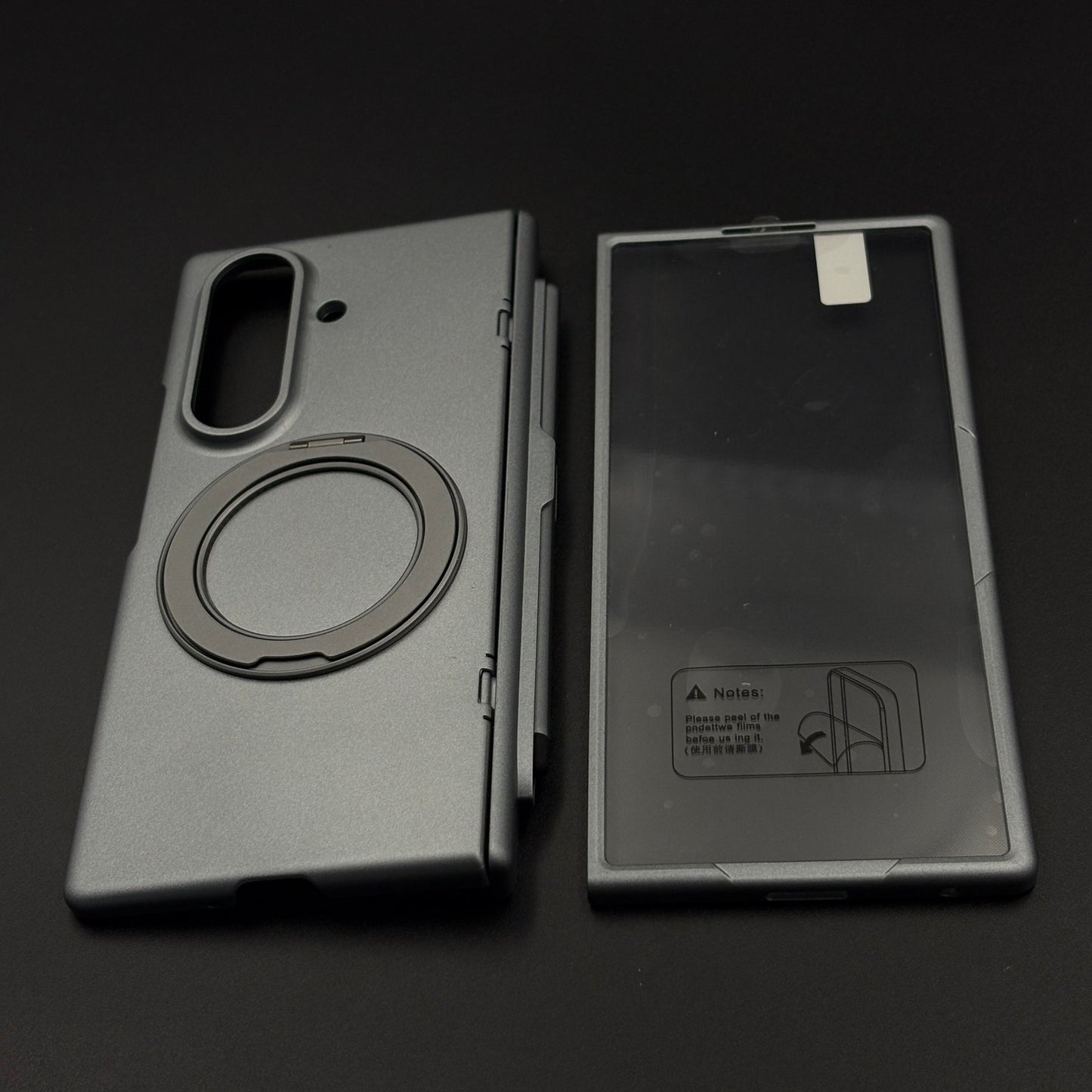 Matte Case with Hinge Protection with Pen and Front Screen Guard for Samsung Galaxy Z Fold 7