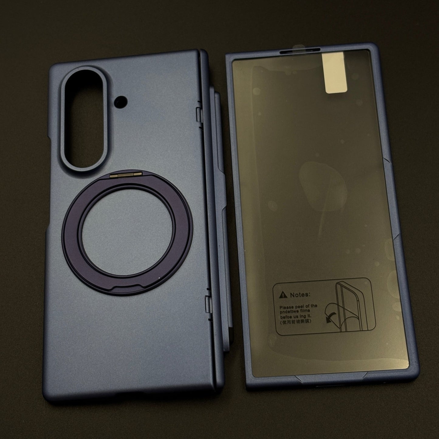 Matte Case with Hinge Protection with Pen and Front Screen Guard for Samsung Galaxy Z Fold 7
