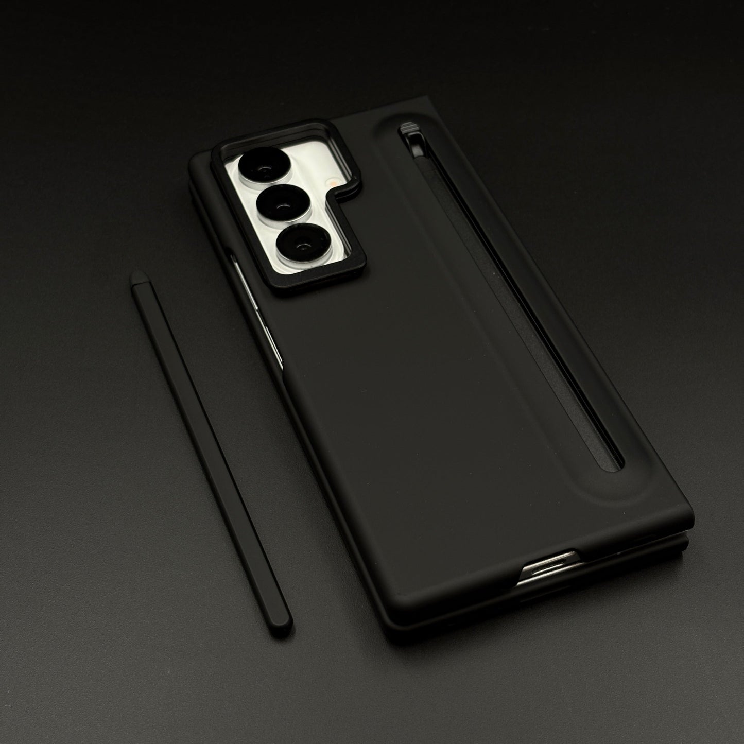 Matte Case with Pen Slot & Front Screen Protector for Samsung Galaxy Z Fold 6