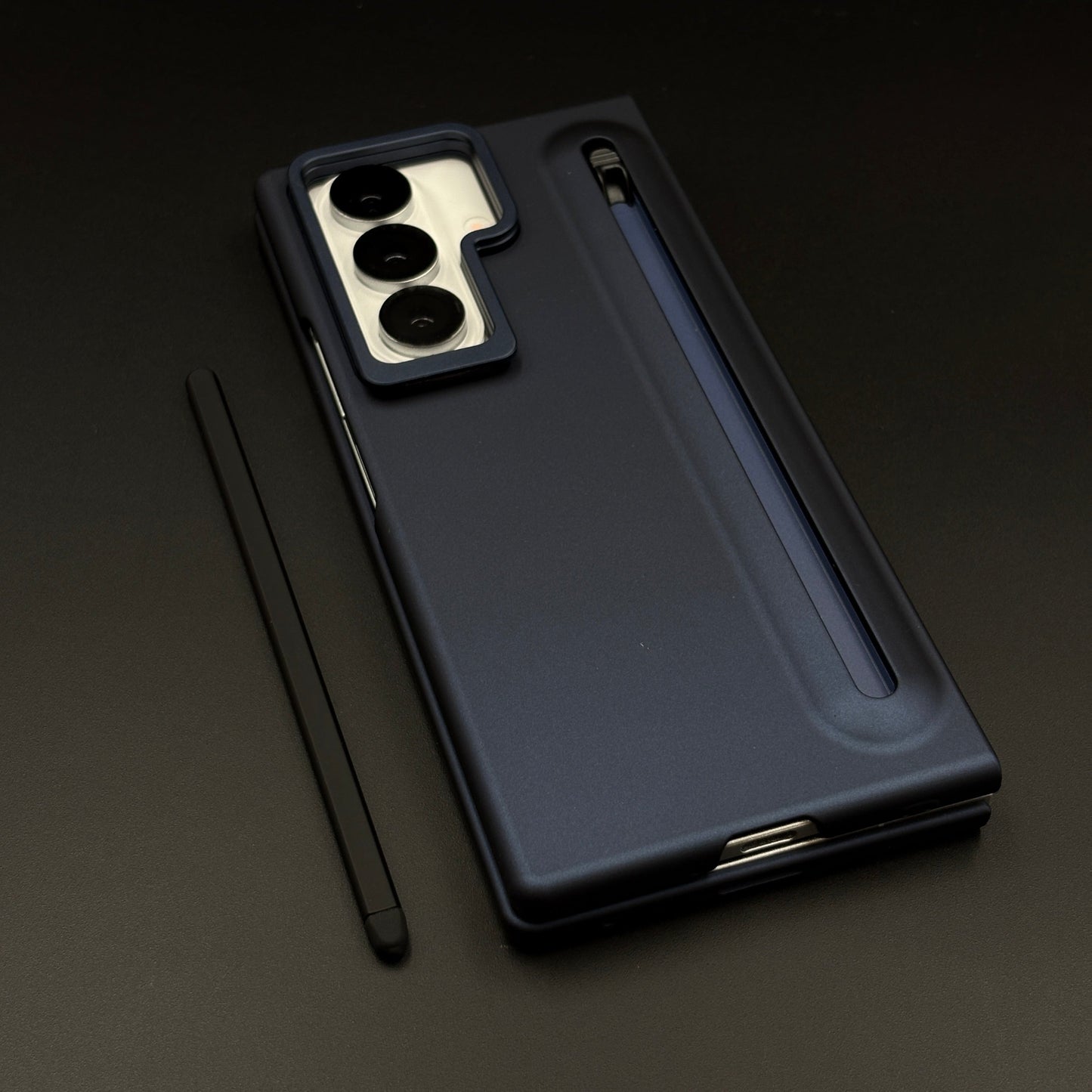 Matte Case with Pen Slot & Front Screen Protector for Samsung Galaxy Z Fold 7