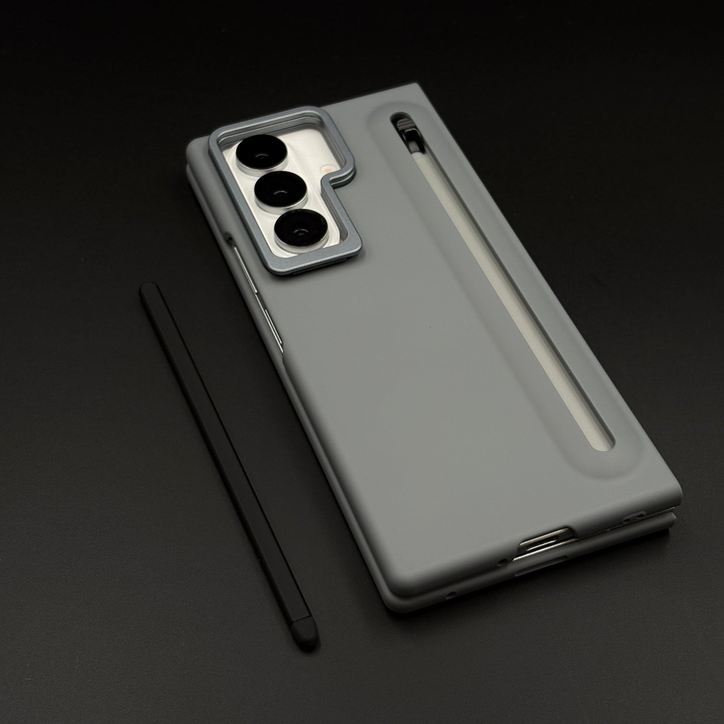 Matte Case with Pen Slot & Front Screen Protector for Samsung Galaxy Z Fold 7