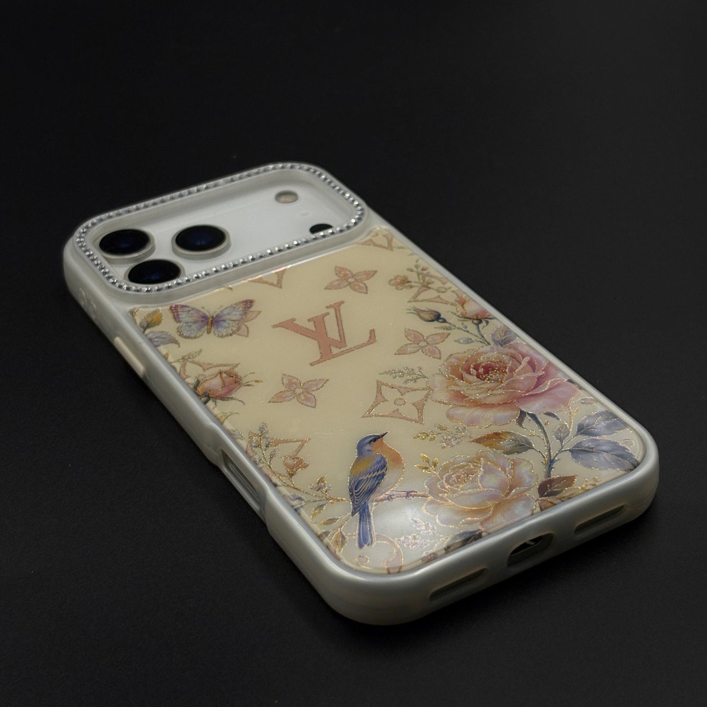 Luxury Fashion Brand Botanical Luxe Case for iPhone 17 Series with Elegant Floral Artwork