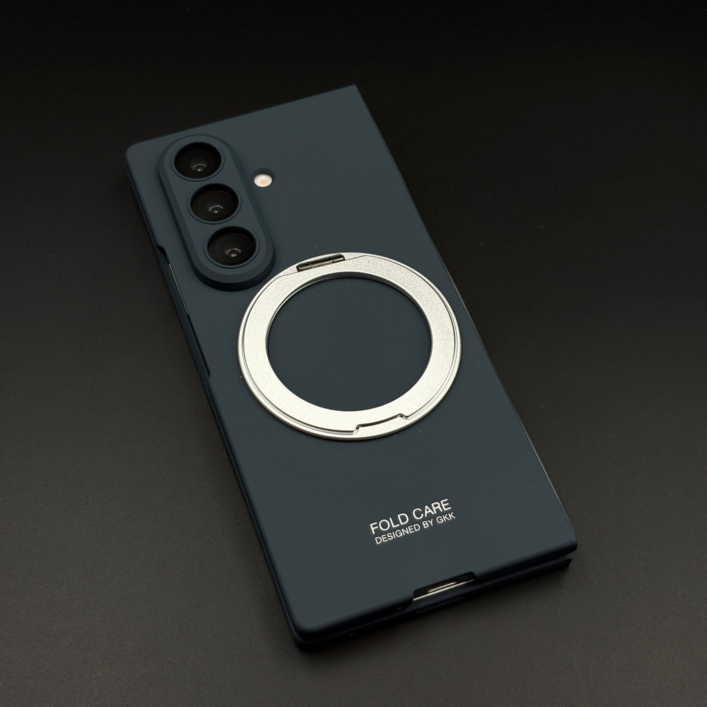 Magnetic Ring Stand Case with Front Screen Protector for Samsung Galaxy Z Fold 7 | Slim Grip & Full Body Coverage
