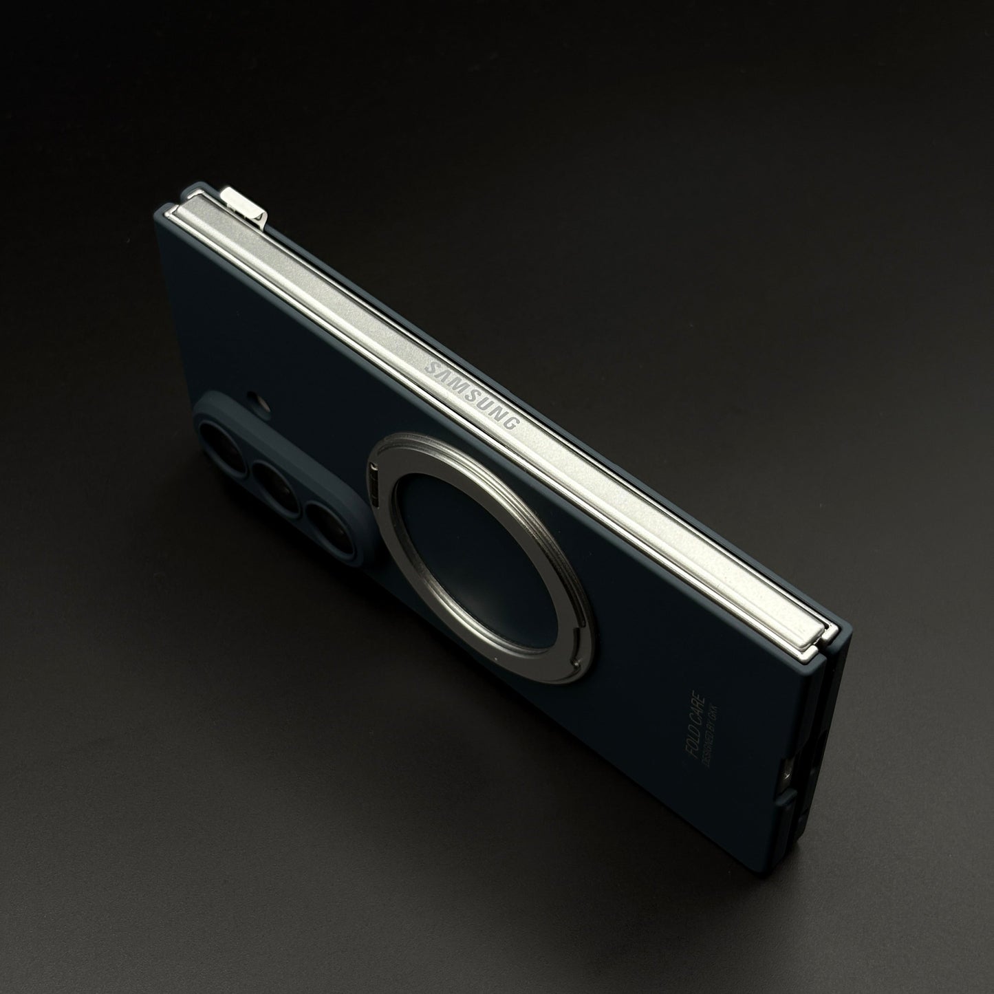Magnetic Ring Stand Case with Front Screen Protector for Samsung Galaxy Z Fold 7 | Slim Grip & Full Body Coverage