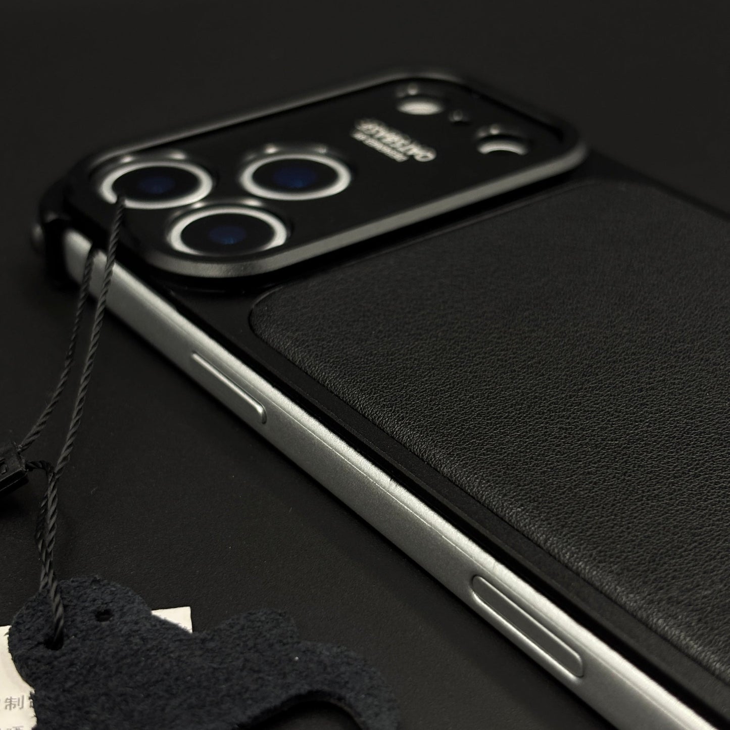 Frameless Metal & Leather Case for iPhone 17 Series | Camera Protection Edition