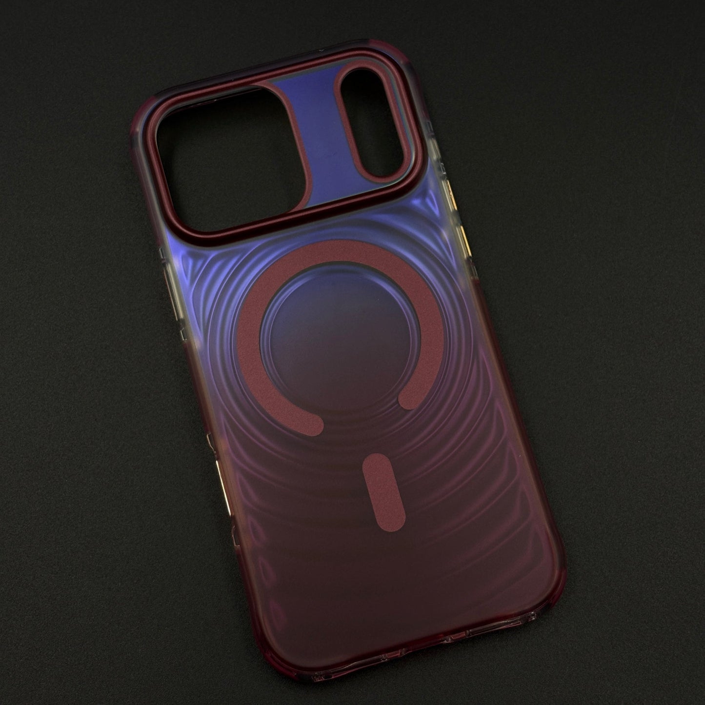 Luxury Burgundy MagSafe Translucent Finish Case for iPhone 17 Series