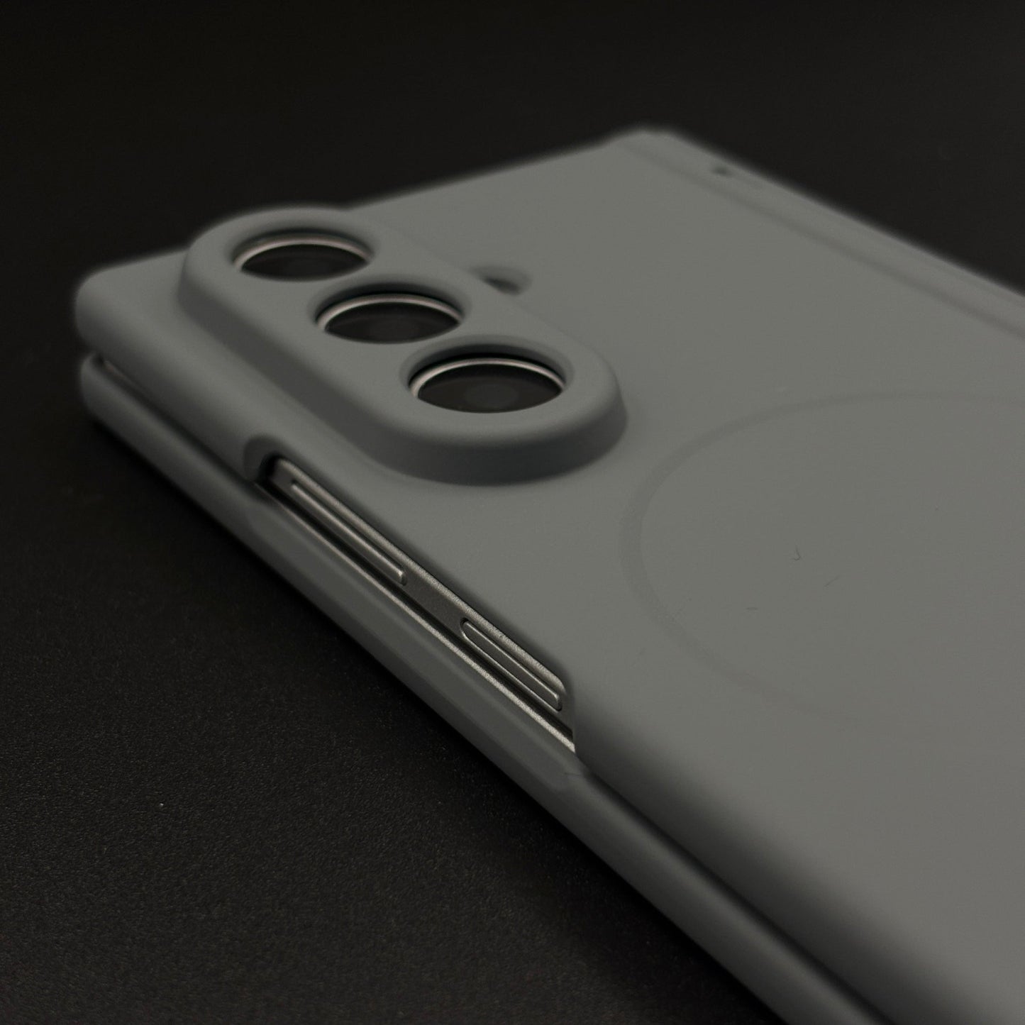 Silicone MagSafe Case with Front Screen Protector and Hinge Protection for Samsung Galaxy Z Fold 8 Ultra
